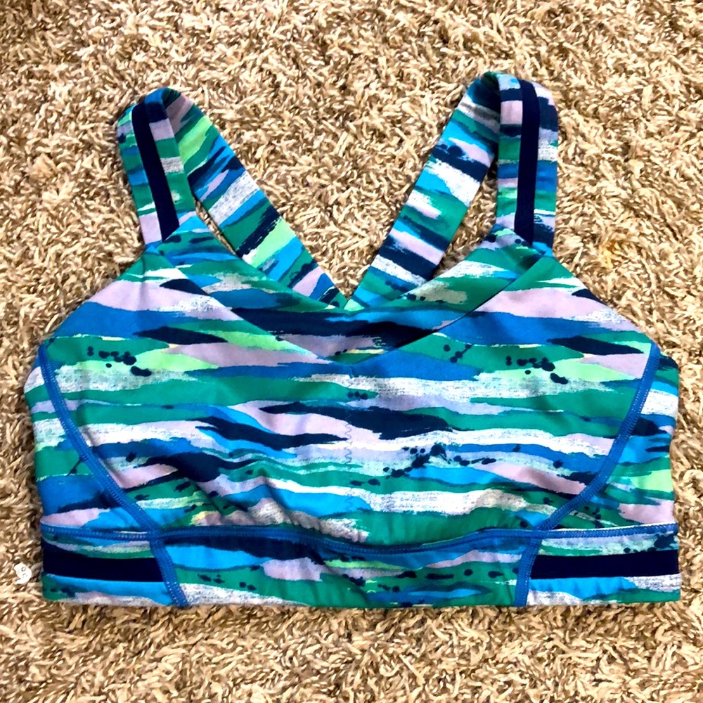 Lululemon Rack Pack Seven Wonders Multi sports bra
